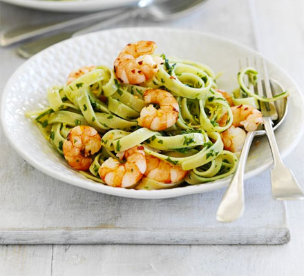 Gremolata prawn pasta