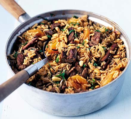 Turkish lamb pilau