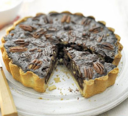 Chocolate & pecan tart