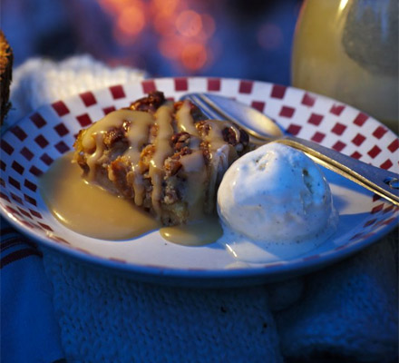 Toffee apple squares