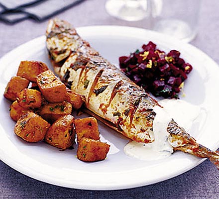 Mackerel with curry spices