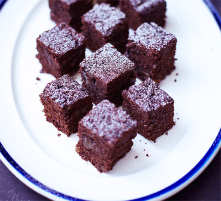 Mini chocolate & ginger brownies