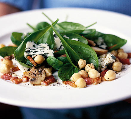 Spring leaf salad