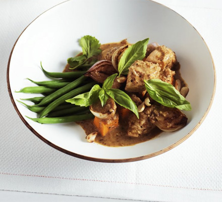 Lighter massaman chicken curry