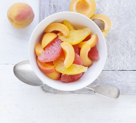 Grapefruit, orange & apricot salad