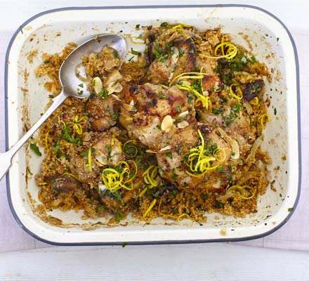 Moroccan chicken couscous with dates