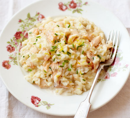 Trout risotto