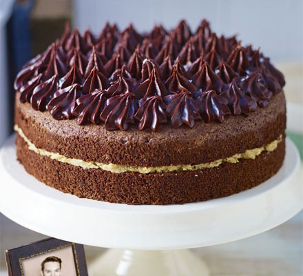 John Whaite’s Chocolate chiffon cake with salted caramel butter cream