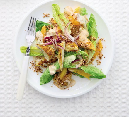 Curried chicken & mango salad