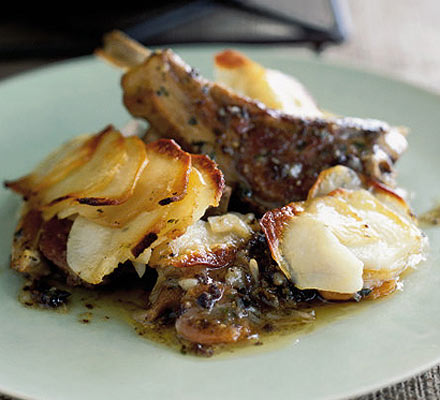 Lamb, black pudding & mustard hotpot