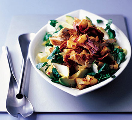 Chilli chicken & bacon salad