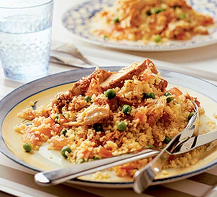 No-cook chicken couscous