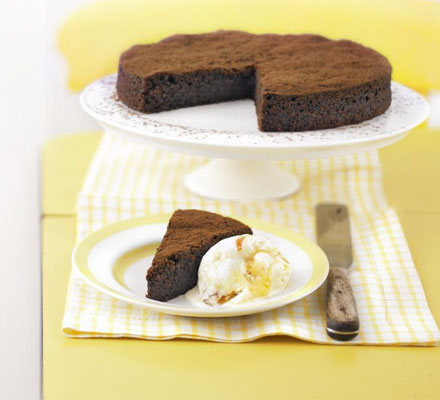 Dark & squidgy chocolate torte