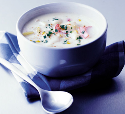 Smoked haddock chowder