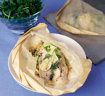 Trout & fennel parcels