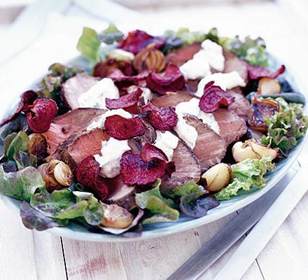 Beef fillet with beetroot & horseradish