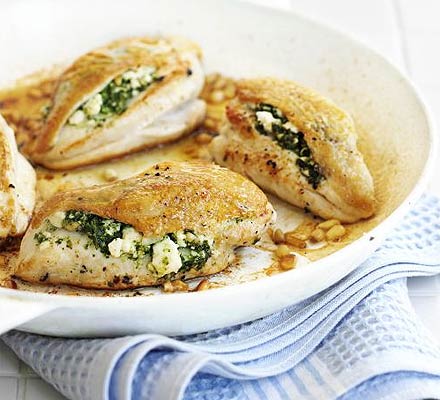 Spinach & feta stuffed chicken