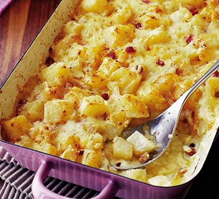 Cheesy Swiss bake