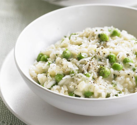 Pea & tarragon risotto