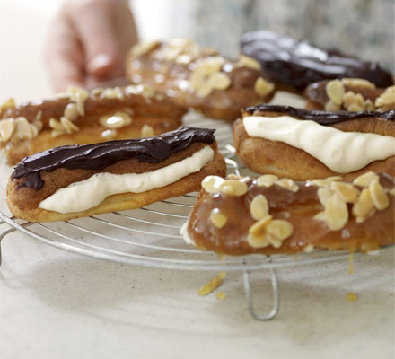 Homemade eclairs