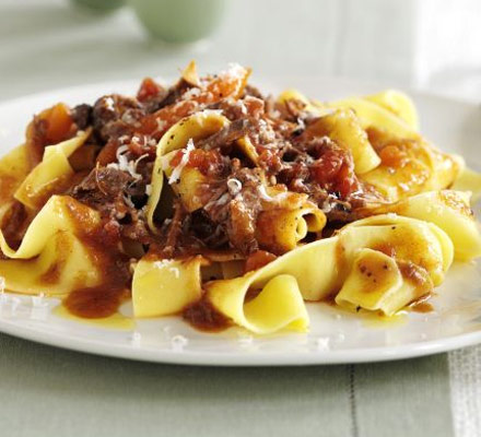 Pappardelle with beef