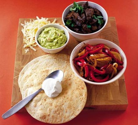 Roll-your-own fajitas