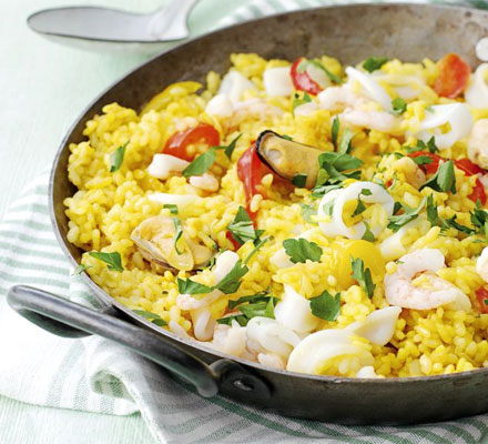 Spanish seafood rice