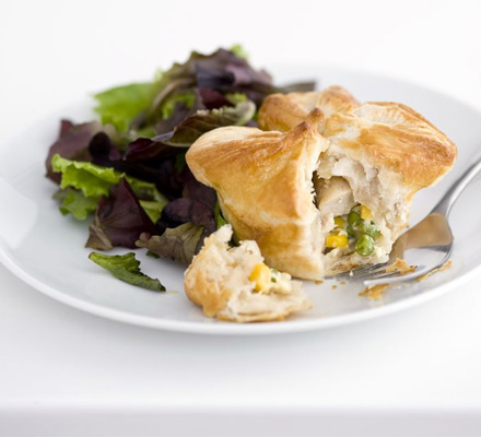 Chicken & sweetcorn pies