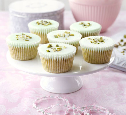 Pistachio cupcakes