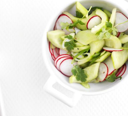 Pickled radish & cucumber salad