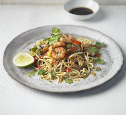 Thai prawn, ginger & spring onion stir-fry