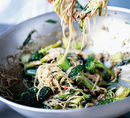 Stir-fried greens with oyster sauce