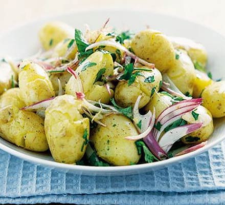 Cracked potato salad