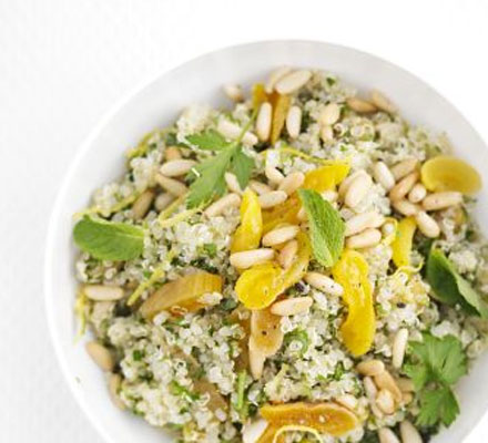 Herby apricot quinoa