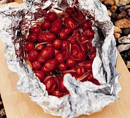 Roasted tomatoes & red onions