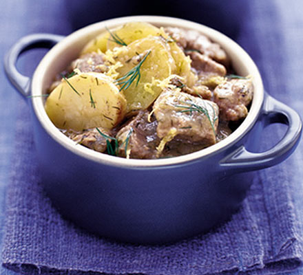 Lamb with lemon & dill