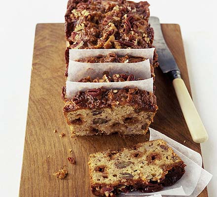 Banana & pecan fudge loaf