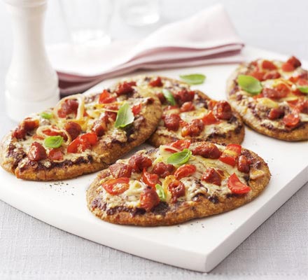 Pitta pizzas