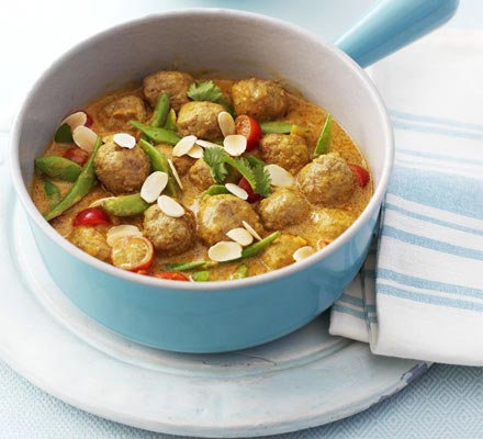 Turkey meatball korma