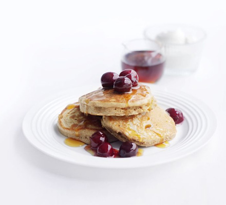 Cinnamon buckwheat pancakes