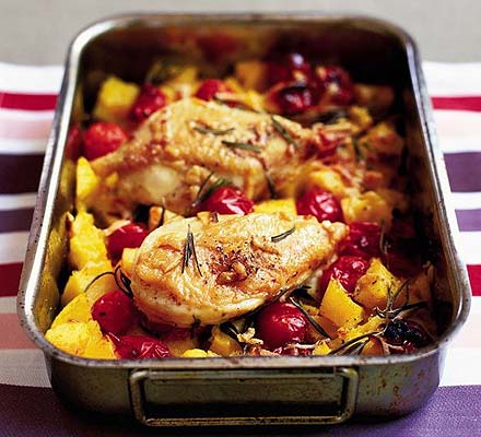 Crisp Italian chicken & polenta