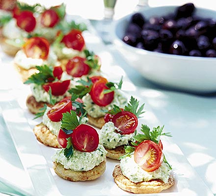 Tomato & feta pesto bites