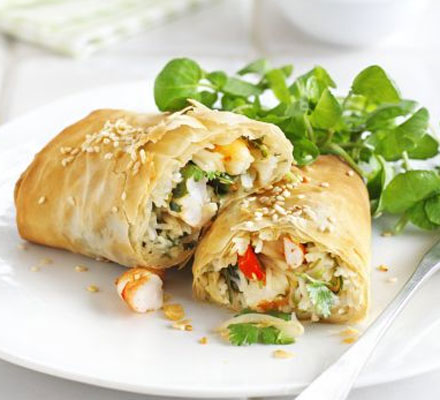 Prawn spring roll wraps