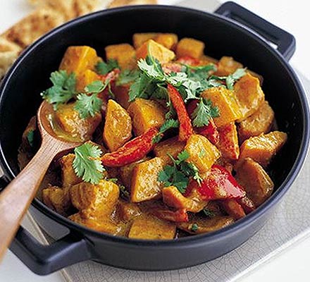 Sweet potato & pineapple korma