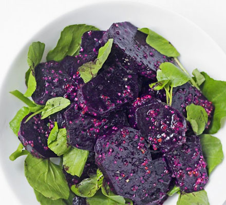 Zesty beetroot with watercress