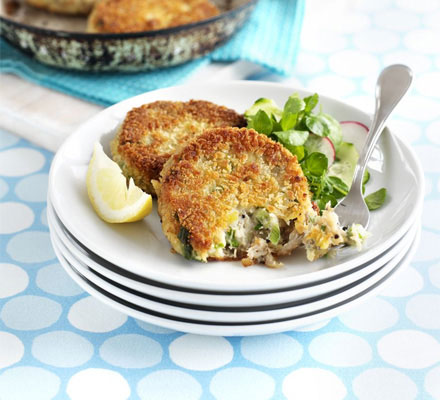 Peppered mackerel fishcakes