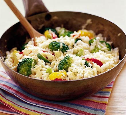 Veggie egg-fried rice