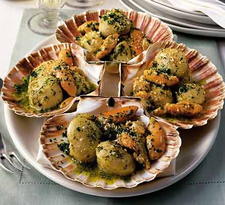 Venetian-style scallops