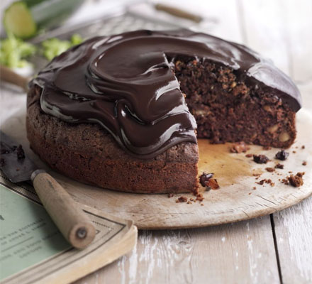 Chocolate courgette cake