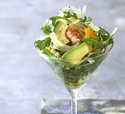 Avocado, prawn & fennel cocktails